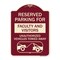 Signmission Reserved Parking for Faculty and Visitors Unauthorized Vehicles Towed Away, A-DES-BU-1824-23103 A-DES-BU-1824-23103 - alternate 1